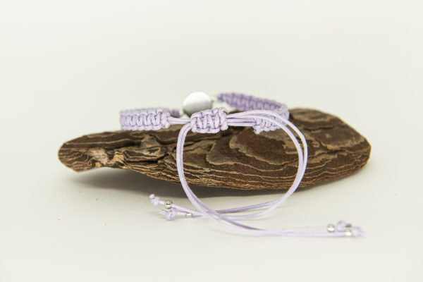 Pulseira Escama Lilas Inox